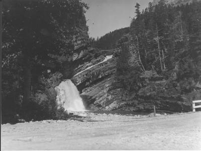 Waterton Lakes National Park: Cameron Falls - Waterfall Running Over a Rock Formation