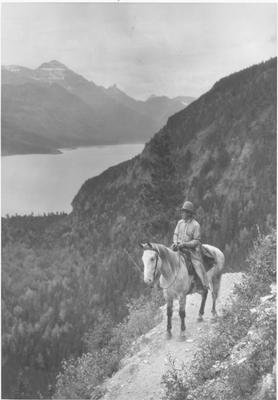 Waterton Lakes National Park: Waterton Lake from Trail and Bertha Mt.