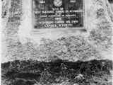 South Pass City, WY: Stone Marker with Plaque