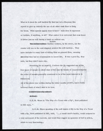 <i>Soft Hackled Fly</i> Manuscript