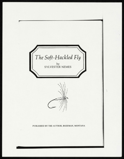 <i>Soft Hackled Fly</i> - Title Page