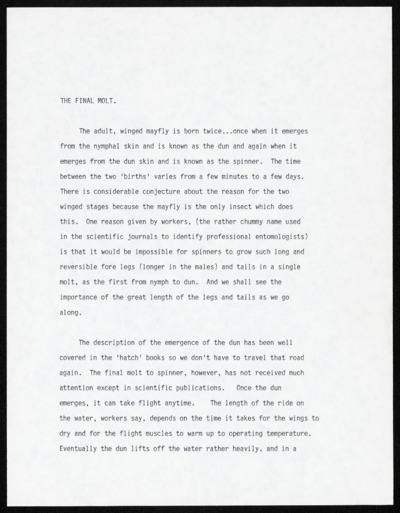 <i>Spinners</i> - Drafts