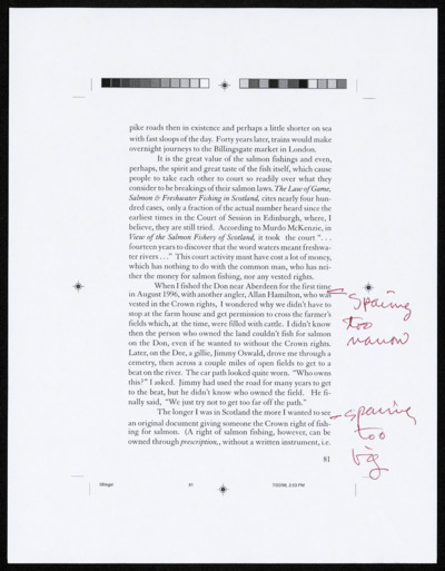 <i>Six Months in Scotland</i> - Drafts