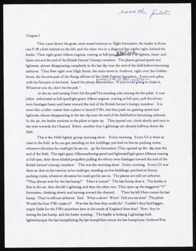 P38 Novel - Drafts
