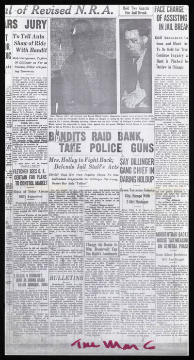"Goodbye, Crown Point" - Dillinger Articles