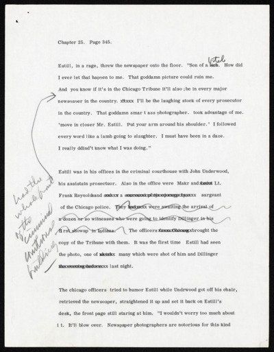 "Goodbye, Crown Point" - Manuscript