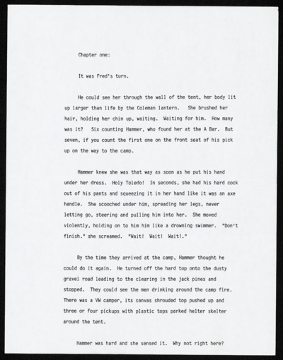 Unidentified Manuscript - Fiction Manuscript