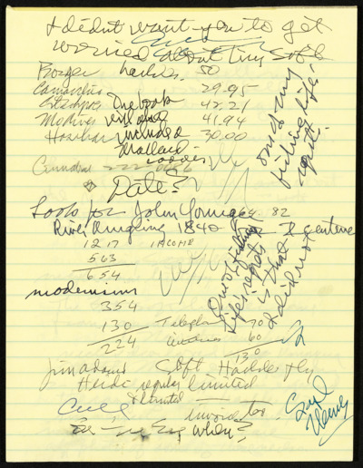 Handwritten Notes