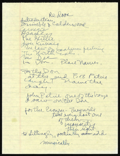 Handwritten Notes