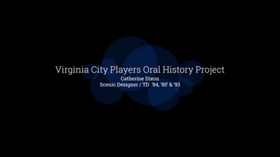 Catherine Dixon: Scenic Designer / TD '84, '85, & '93